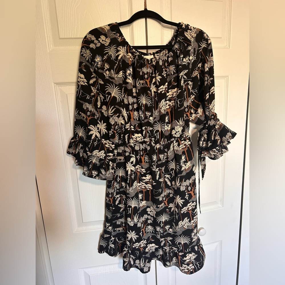 H&M Black Floral Dress